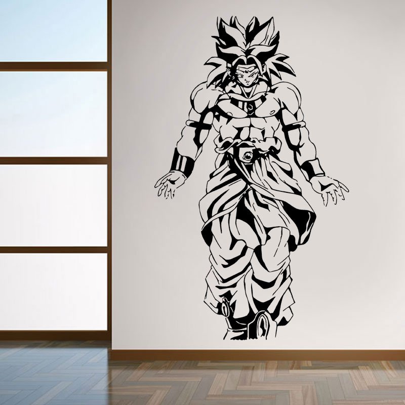 Vinyl Decal Wall Sticker Dragon Ball Z Broly Anime Japanese Cartoon Art
