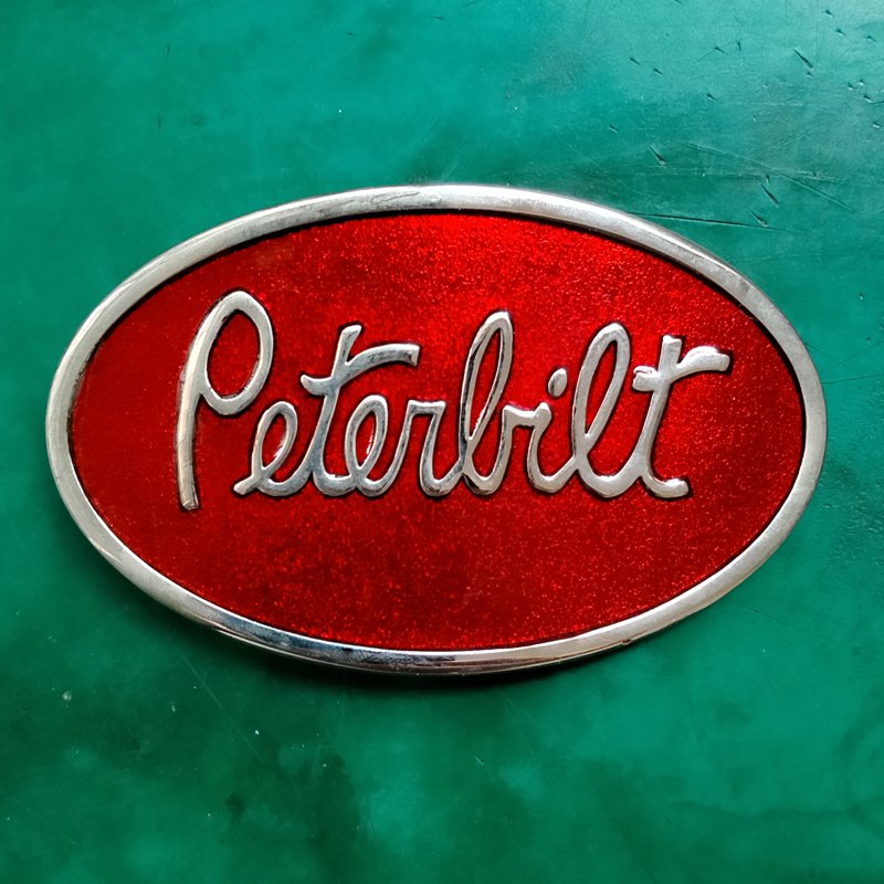 1 Pcs Oval Peterbilt Truck Cowboy Belt Buckle For Men Women Western Cowgirl Belt Head