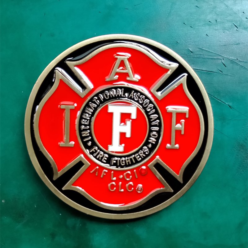 1 Pcs International Association Fire Fighters Cowboy Belt Buckle