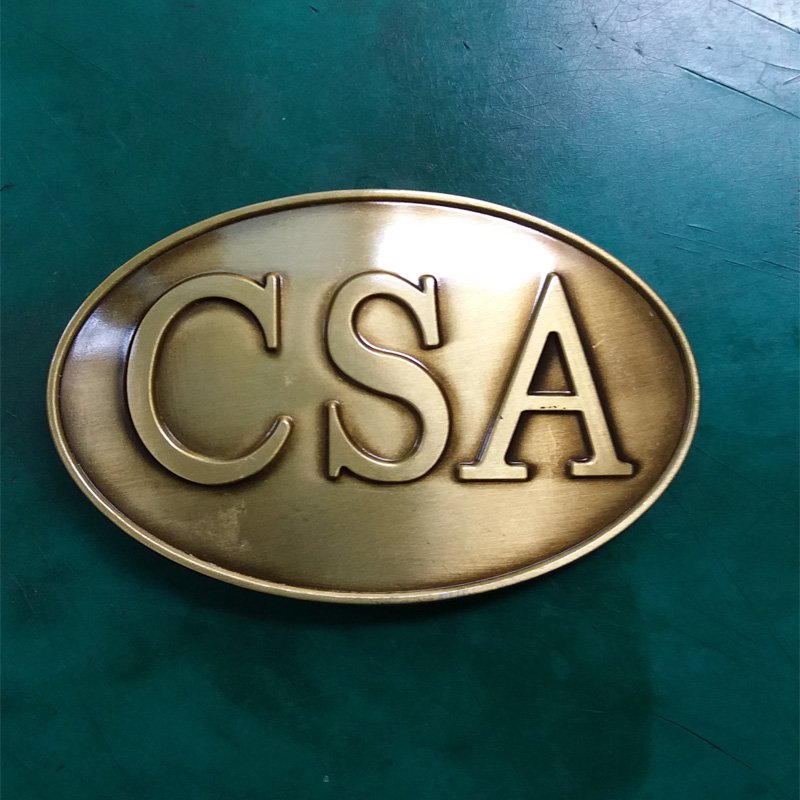 1 Pcs Bronze CSA Letter Western Cowboy Metal Belt Buckle For Men