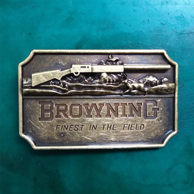 1 Pcs Brown Hunting Guns Western Cowboy Metal Belt Buckle For Men
