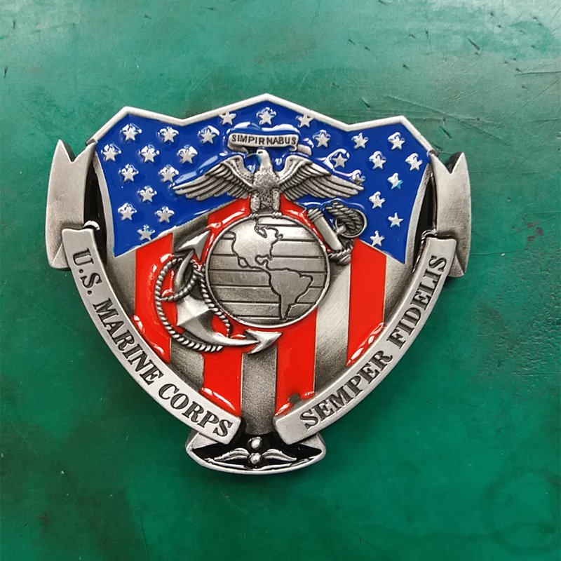 1 Pcs Eagle U.S. Marine Corps Western Cowboy Metal Belt Buckle For Men