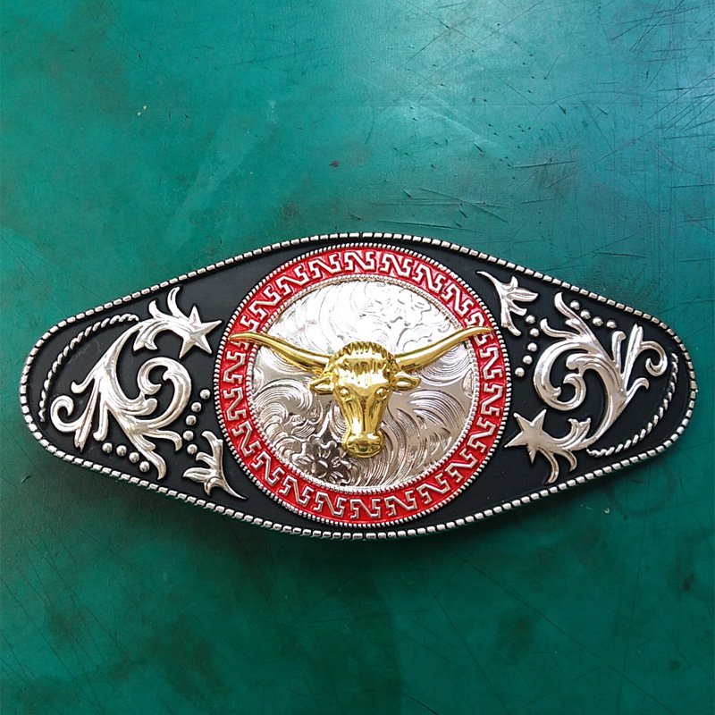 1 Pcs Golden Bull Luxury Brand Men's Western Cowboy Belt Buckle Fit For 4cm Width Belts