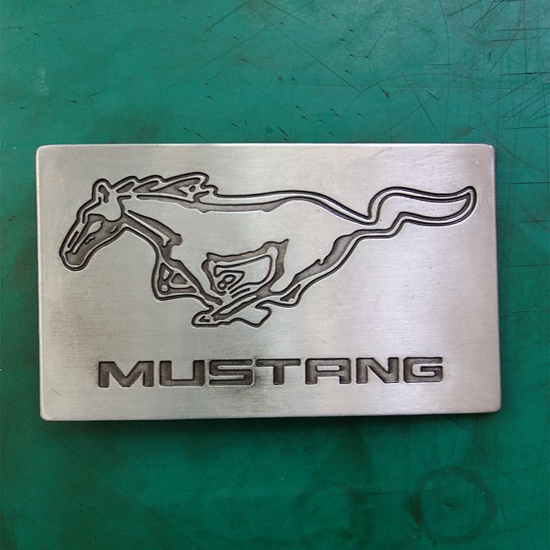 1 Pcs Horse Logo Car Luxury Brand Men's Western Cowboy Belt Buckle Fit For 4cm Width Belts