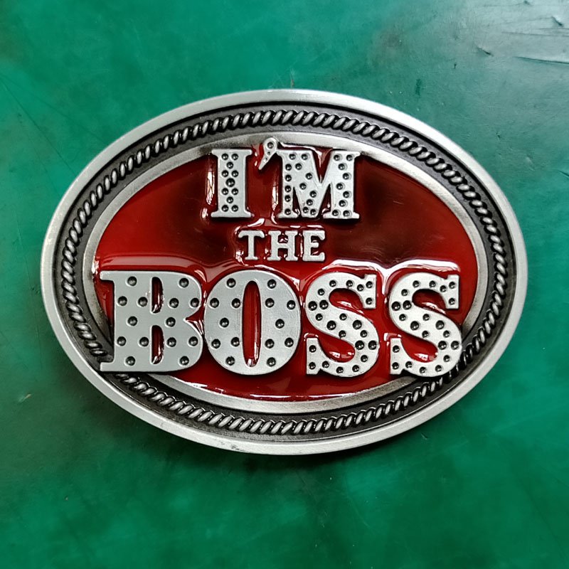 1 Pcs The Boss Luxury Men Western Cowboy Cowgirl Belt Buckle