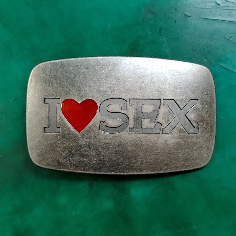 1 Pcs I Love Sex Luxury Men Western Cowboy Cowgirl Belt Buckle