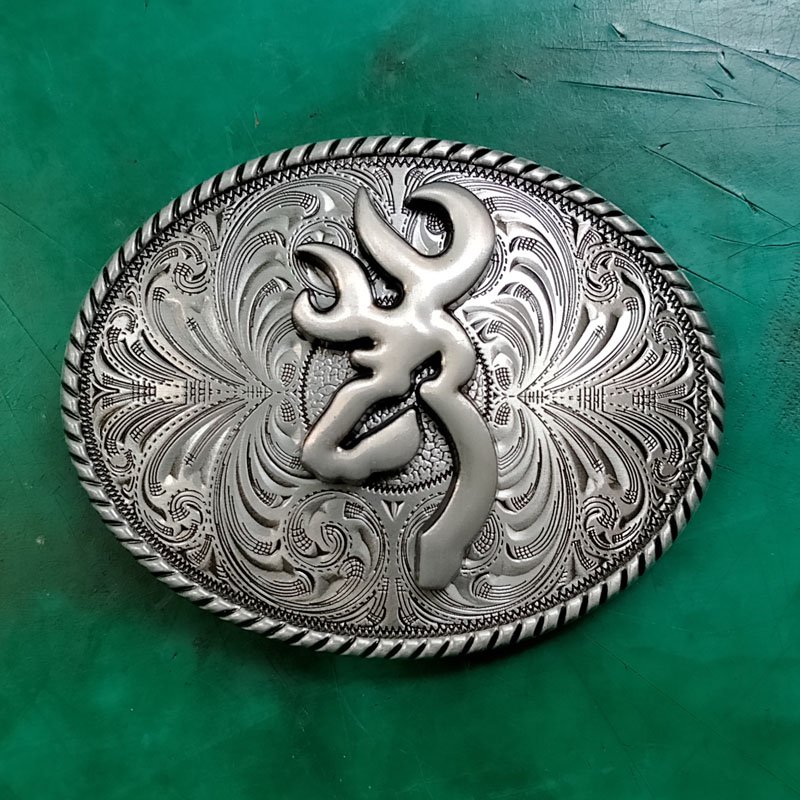 1 Pcs Brown Hunting Luxury Men Western Cowboy Cowgirl Belt Buckle