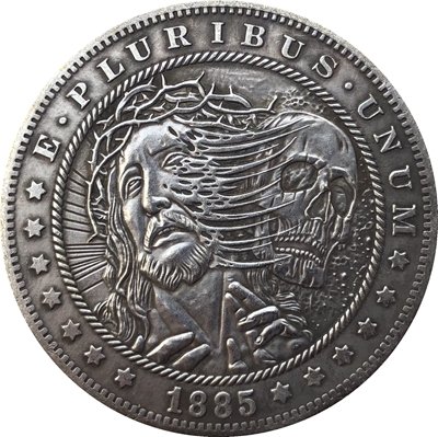 Hobo Nickel 1885-CC USA Morgan Dollar COIN COPY Type 126