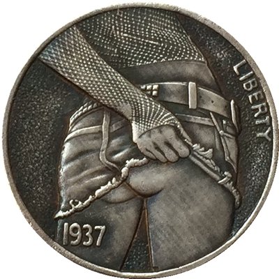 Hobo Nickel 1937-D 3-LEGGED BUFFALO NICKEL COIN COPY Type 59
