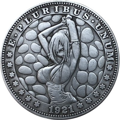 Hobo Nickel 1921-D USA Morgan Dollar COIN COPY Type 96