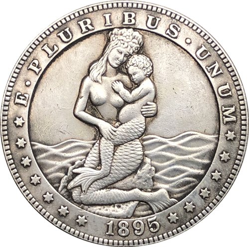 Hobo Nickel 1895 USA Morgan Dollar COIN COPY Type 87