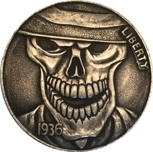 Hobo Nickel 1936-D 3-LEGGED BUFFALO NICKEL COIN COPY Type 4