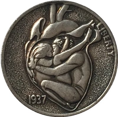 Hobo Nickel 1937-D 3-LEGGED BUFFALO NICKEL COIN COPY Type 64
