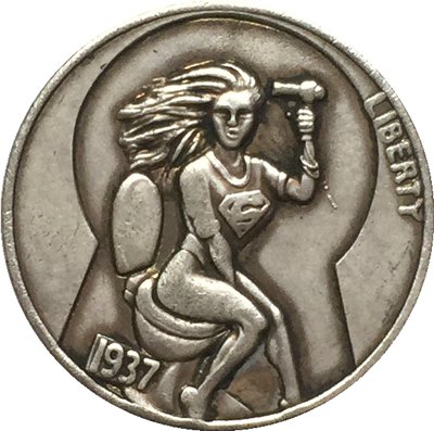 Hobo Nickel 1937-D 3-LEGGED BUFFALO NICKEL COIN COPY Type 69