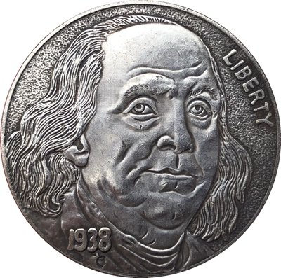 Hobo Nickel 1938 USA Morgan Dollar COIN COPY Type 116