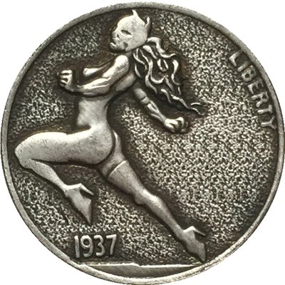 Hobo Nickel 1937-D 3-LEGGED BUFFALO NICKEL COIN COPY Type 68