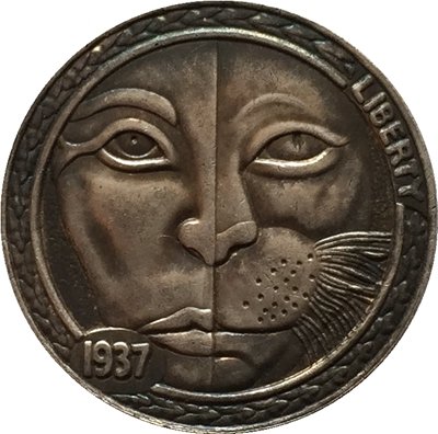 Hobo Nickel 1937-D 3-LEGGED BUFFALO NICKEL COIN COPY Type 50