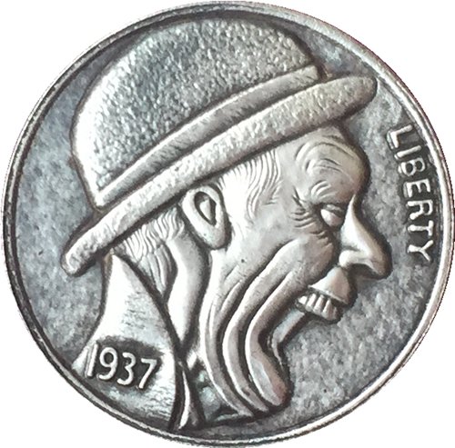 Hobo Nickel 1937-D 3-LEGGED BUFFALO NICKEL COIN COPY Type 48