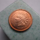 1859 Indian head cents coin copy 100% coper