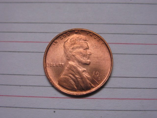 1911-S Lincoln Penny Coins Copy 95% coper