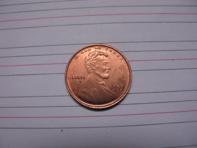 1955 Lincoln Penny Coins Copy 95% coper