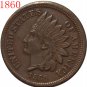 1860 Indian head cents coin copy