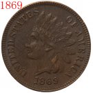1869 Indian head cents coin copy