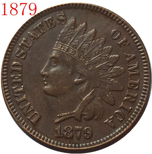 1879 Indian head cents coin copy