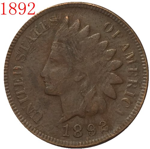 1892 Indian head cents coin copy