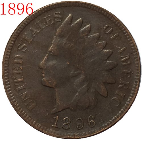1896 Indian head cents coin copy