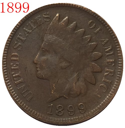 1899 Indian head cents coin copy