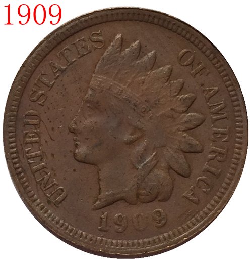1909s Indian head cents coin copy