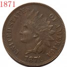 1871 Indian head cents coin copy