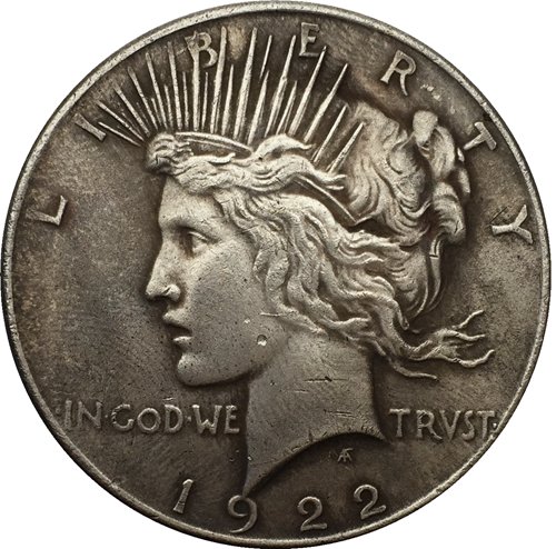 1922-P Peace Dollar COIN COPY