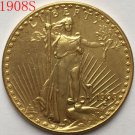 1908-S $20 St. Gaudens Coin Copy