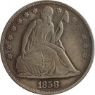 1858 Seated Liberty Dollar COINS COPY