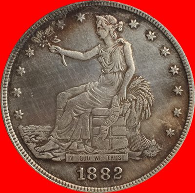 1882 Trade Dollar COIN COPY