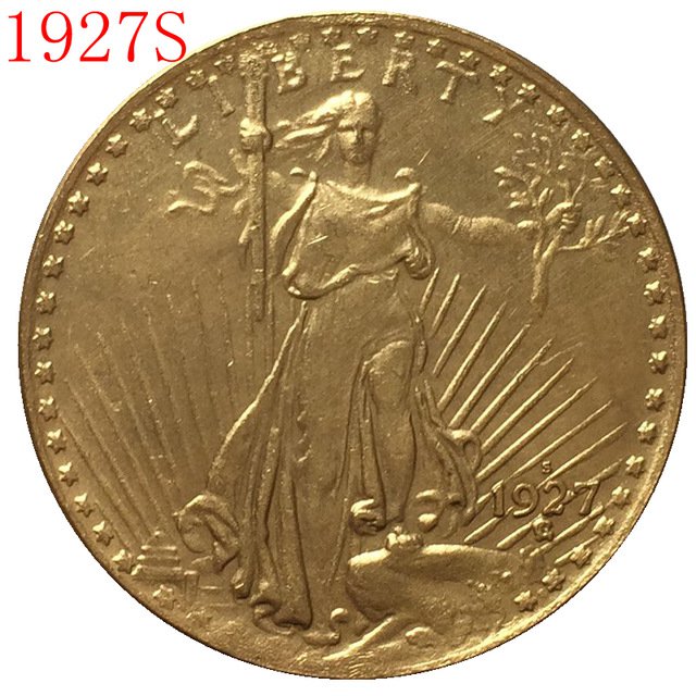 1927-S $20 St. Gaudens Coin Copy
