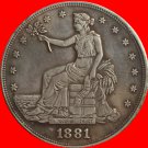 1881 Trade Dollar COIN COPY