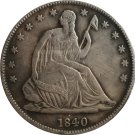 1840 Seted Liberty Half Dollar Coin Copy 1840 Seted Liberty Half Dollar Coin Copy