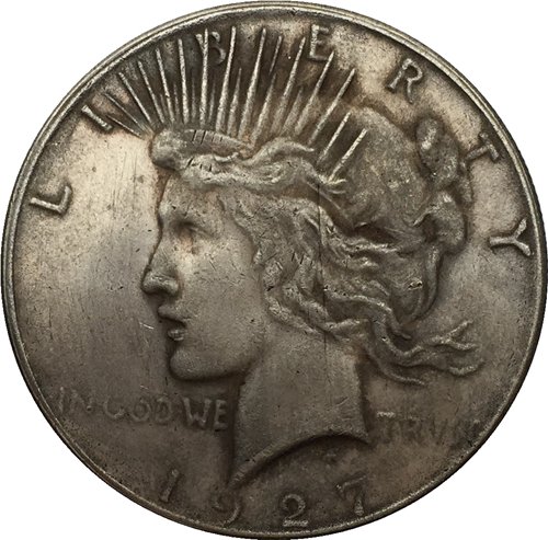 1927 Peace Dollar COIN COPY