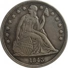 1843 Seated Liberty Dollar COINS COPY