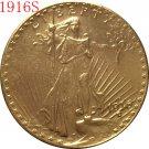 1916-S $20 St. Gaudens Coin Copy