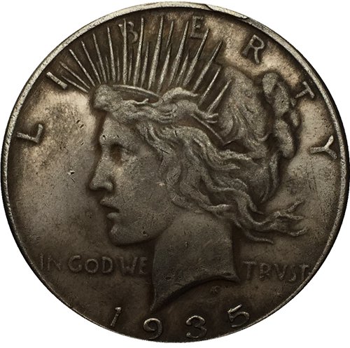 1935-S Peace Dollar COIN COPY
