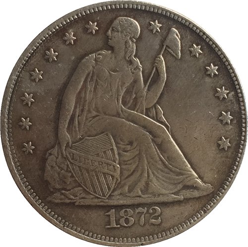 1872-CC Seated Liberty Dollar COINS COPY