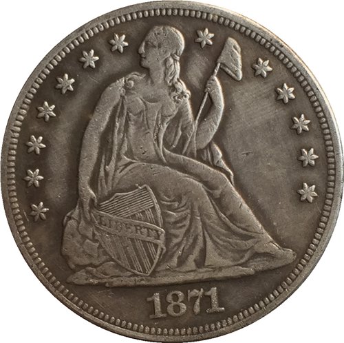 1871 Seated Liberty Dollar COINS COPY