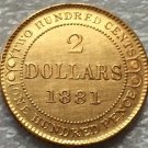 1881 Canada 2 Dollars gold coins copy 1881 Canada 2 Dollars gold coins copy