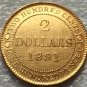 1881 Canada 2 Dollars gold coins copy