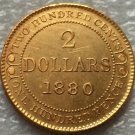 1880 Canada 2 Dollars gold coins copy