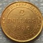 1880 Canada 2 Dollars gold coins copy